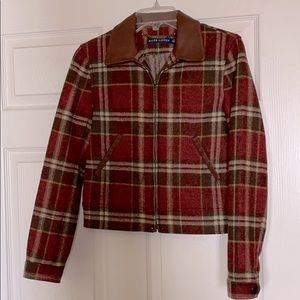 Ralph Lauren Blue Label 100% Wool Bomber Jacket 4